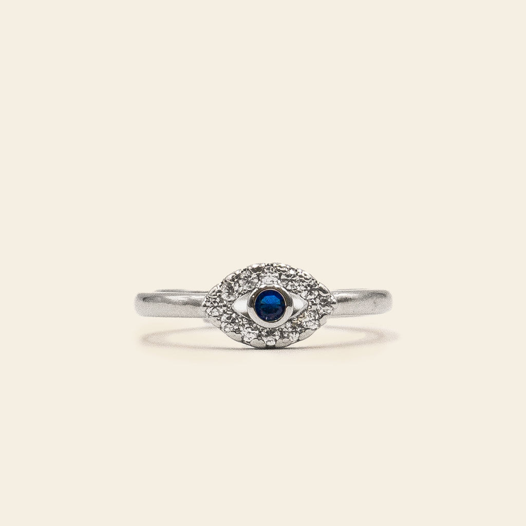 Personalised Name on Evil Eye Ring | Protect Yourself from Negative Energy  – Zestpics