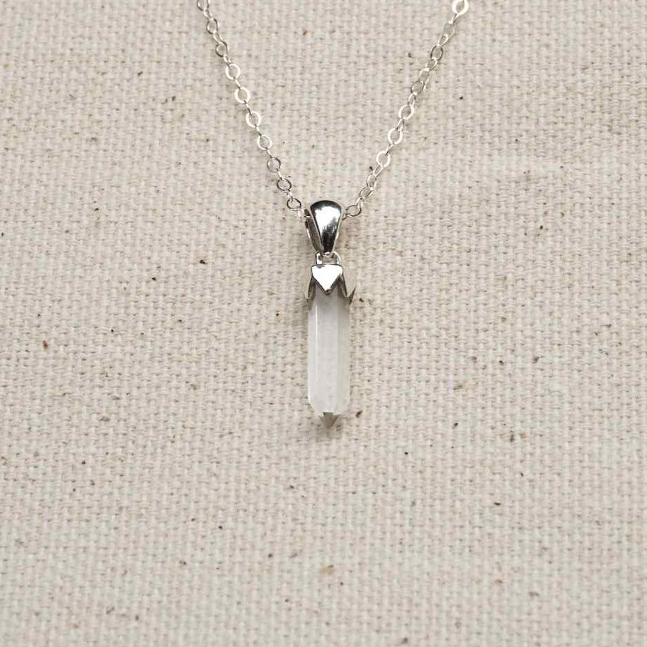 Dainty Crystal Point Necklace