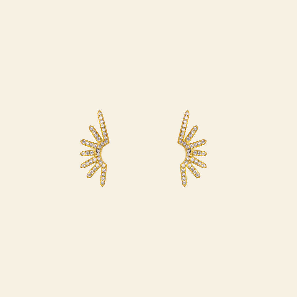 Sunrays Earrings - Gold