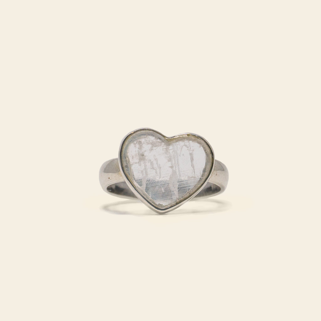 Moonstone Heart Ring