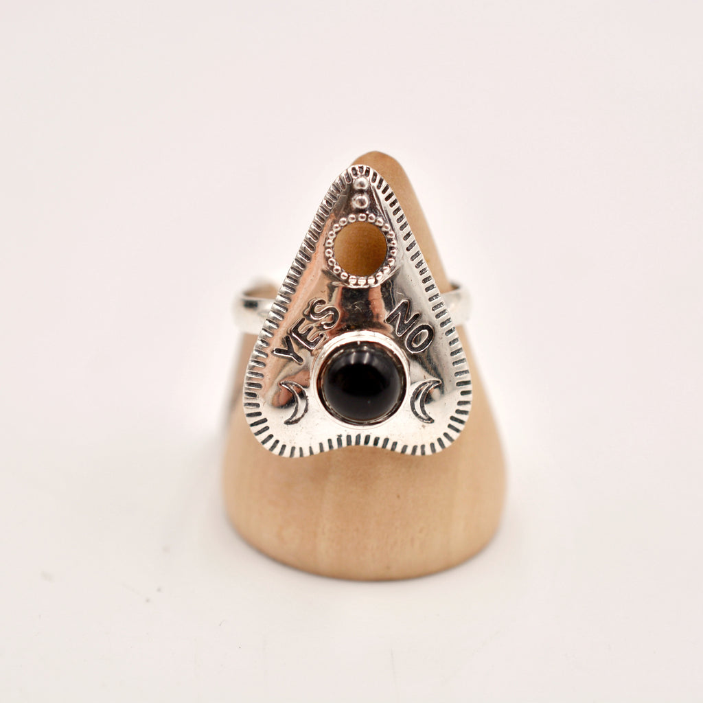 Ouija Planchette Ring - Black Onyx