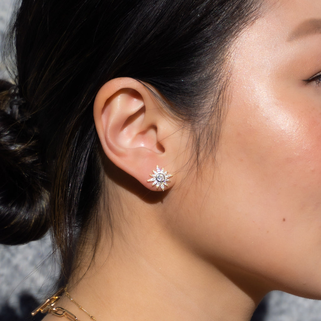 Starburst Earrings - Gold