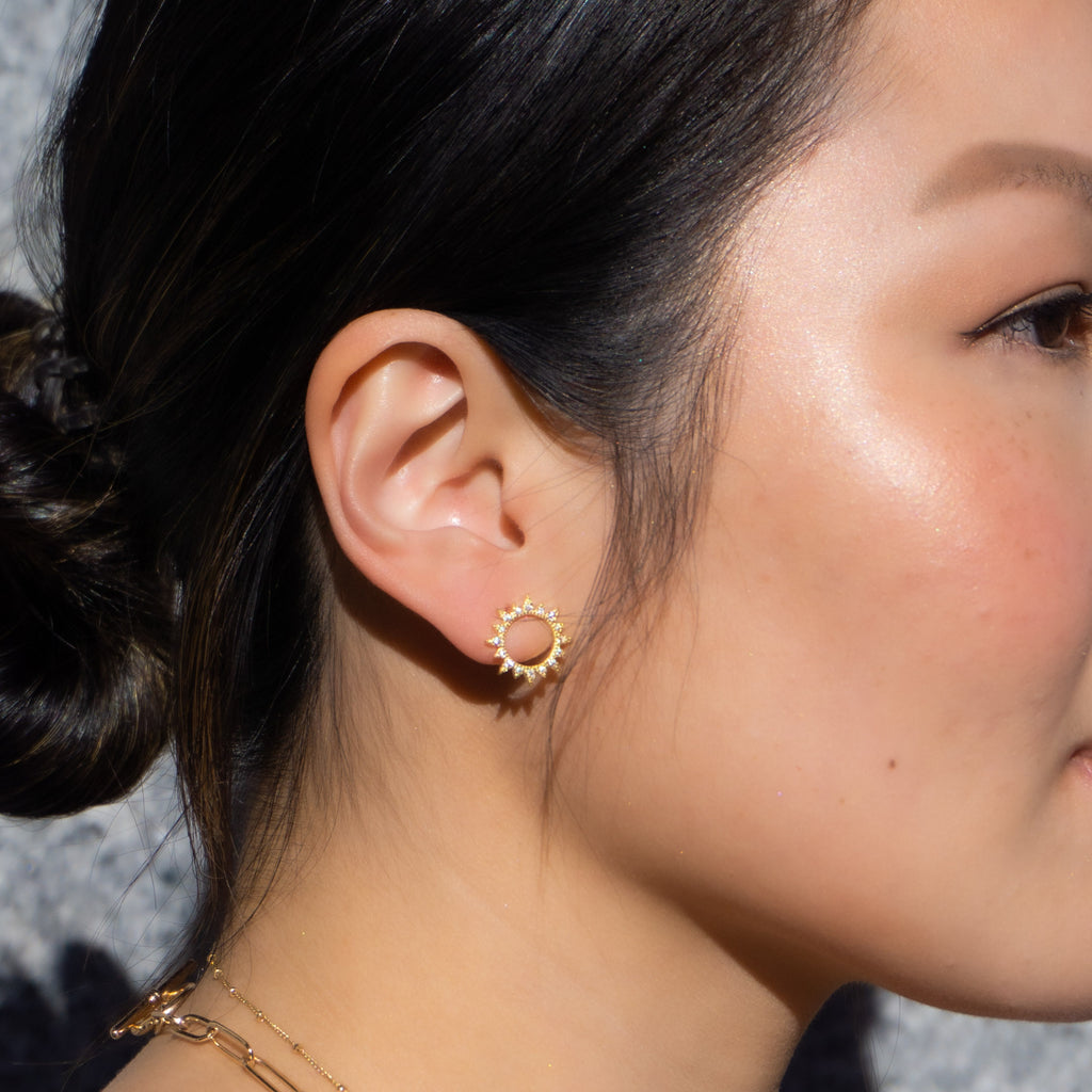 Sunburst Earrings - Gold